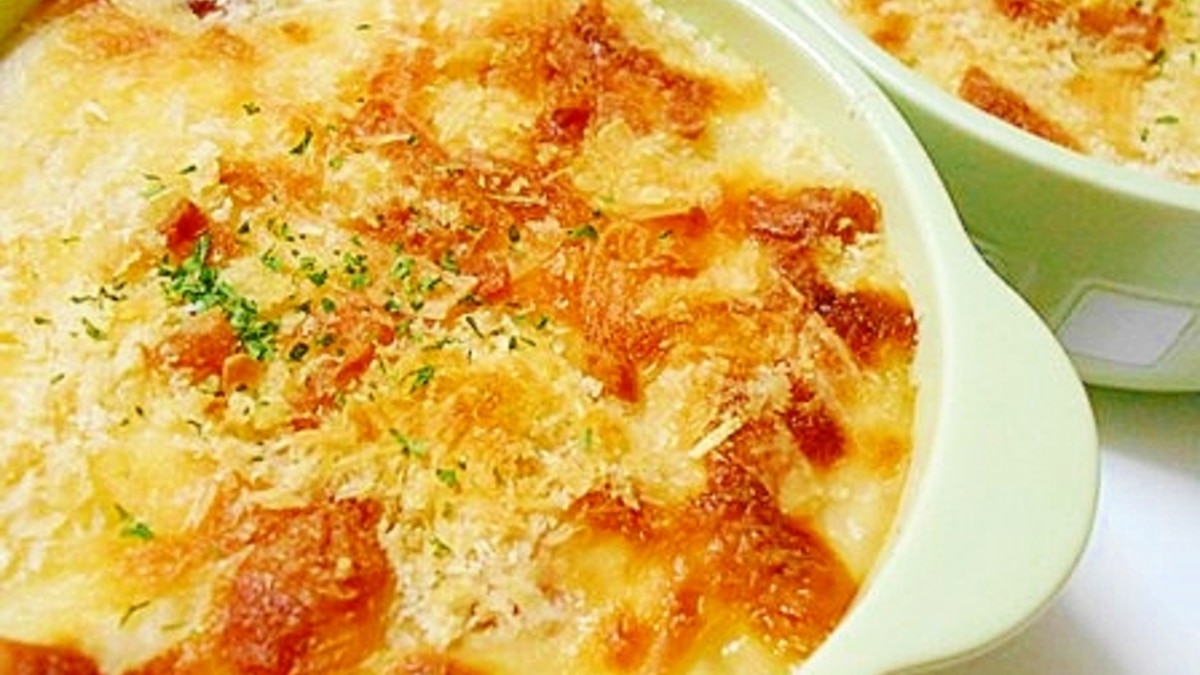 ベーコンでマカロニグラタン レシピ 作り方 By V るん 0394 楽天レシピ